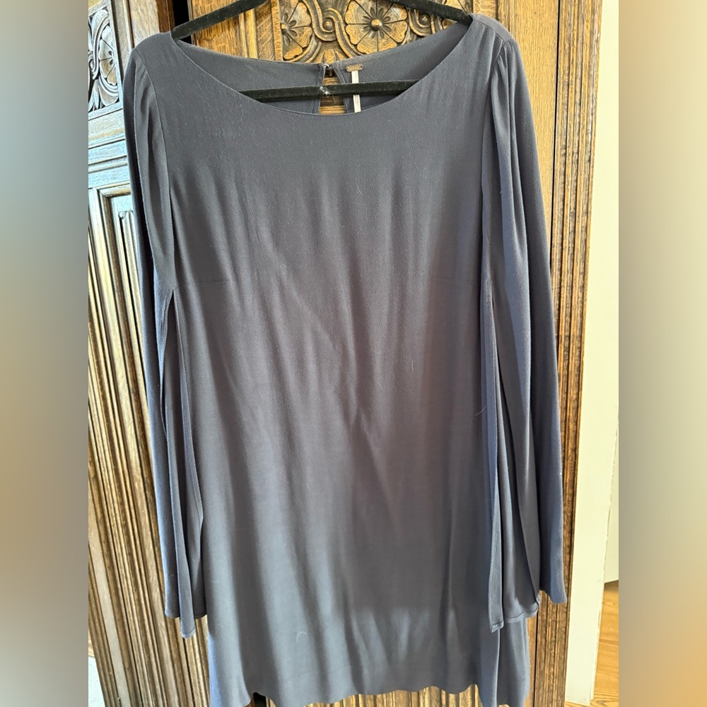 Free People Charcoal blue mini dress/tunic